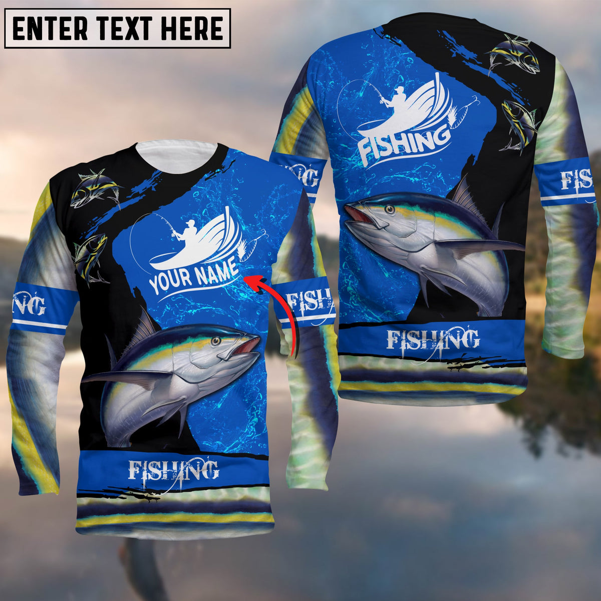 Blisscorners Fishing Tuna Customize Name 3D Shirts