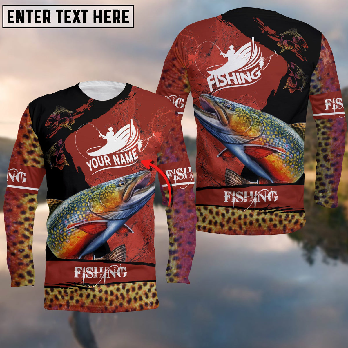 Blisscorners Fishing Trout Customize Name 3D Shirts