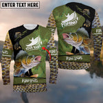 Blisscorners Fishing Walleye Customize Name 3D Shirts