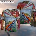 Blisscorners Trout Fishing Cool Customize Name 3D Shirts