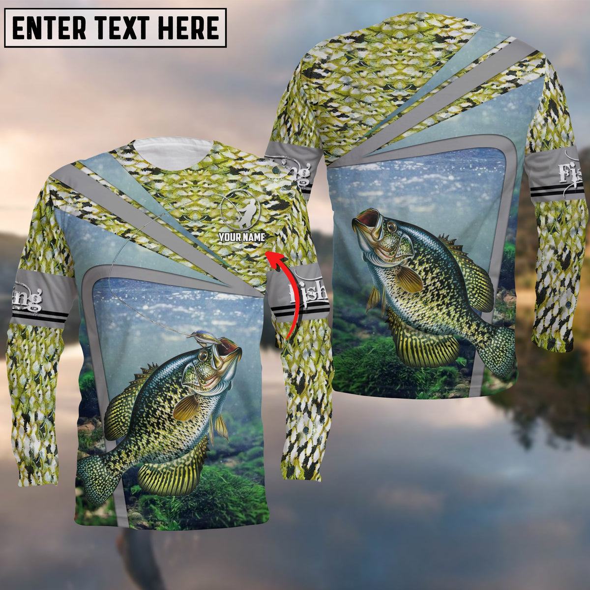 Blisscorners Crappie Fishing Cool Customize Name 3D Shirts