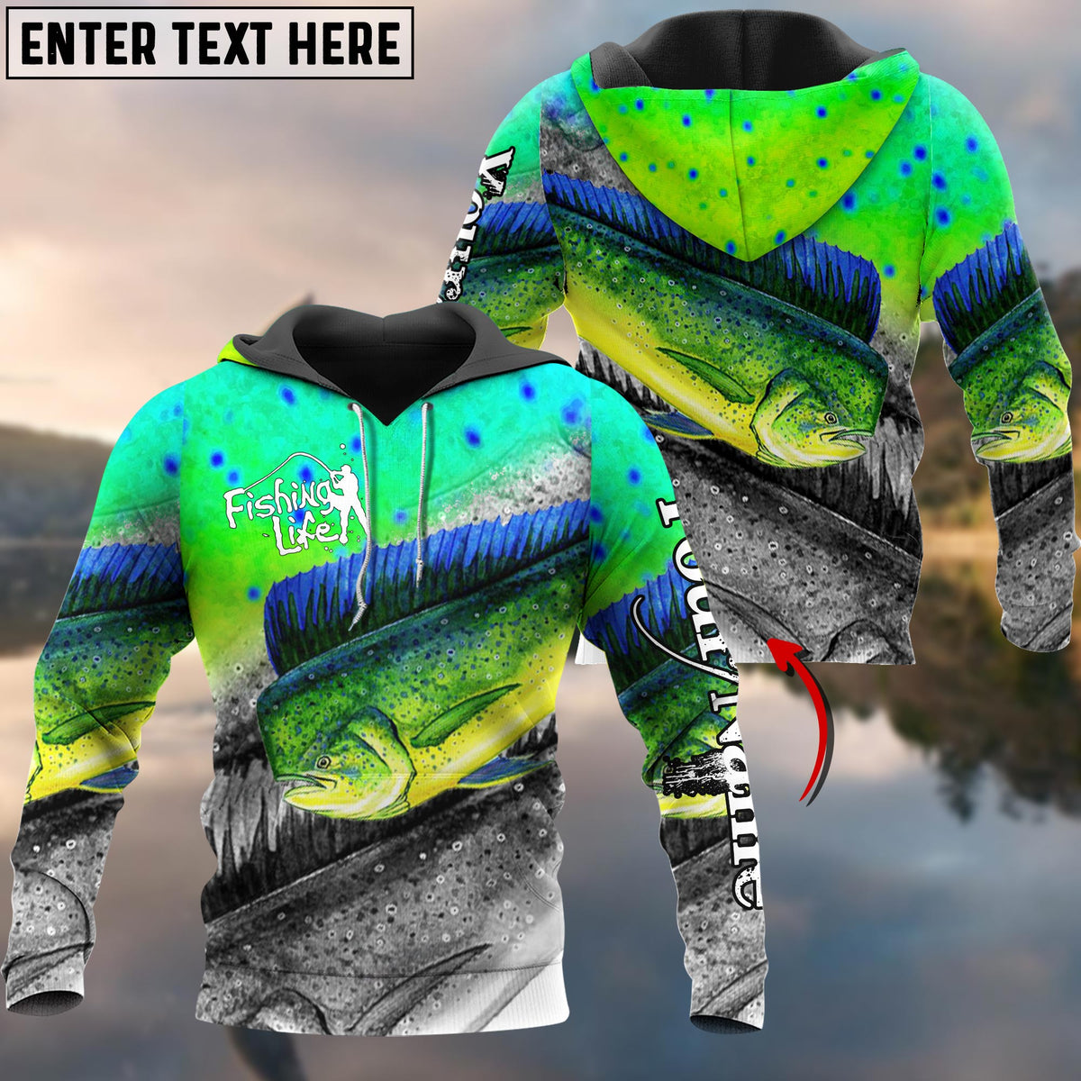 Blisscorners Mahi Mahi Fishing Skin Cool Customize Name 3D Shirts
