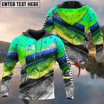 Blisscorners Mahi Mahi Fishing Skin Cool Customize Name 3D Shirts