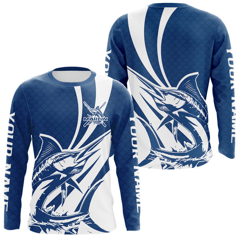 Blisscorners Custom Marlin Fishing Saltwater Long Sleeve Shirts, Marlin Fishing Jerseys LM0607