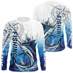 Blisscorners Custom Sailfish Fishing Saltwater Long Sleeve Performance Shirts LM0607