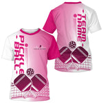 Blisscorners Custom Pink Pickleball Team Polo Shirts For Men, Pickleball League Shirt LM2206