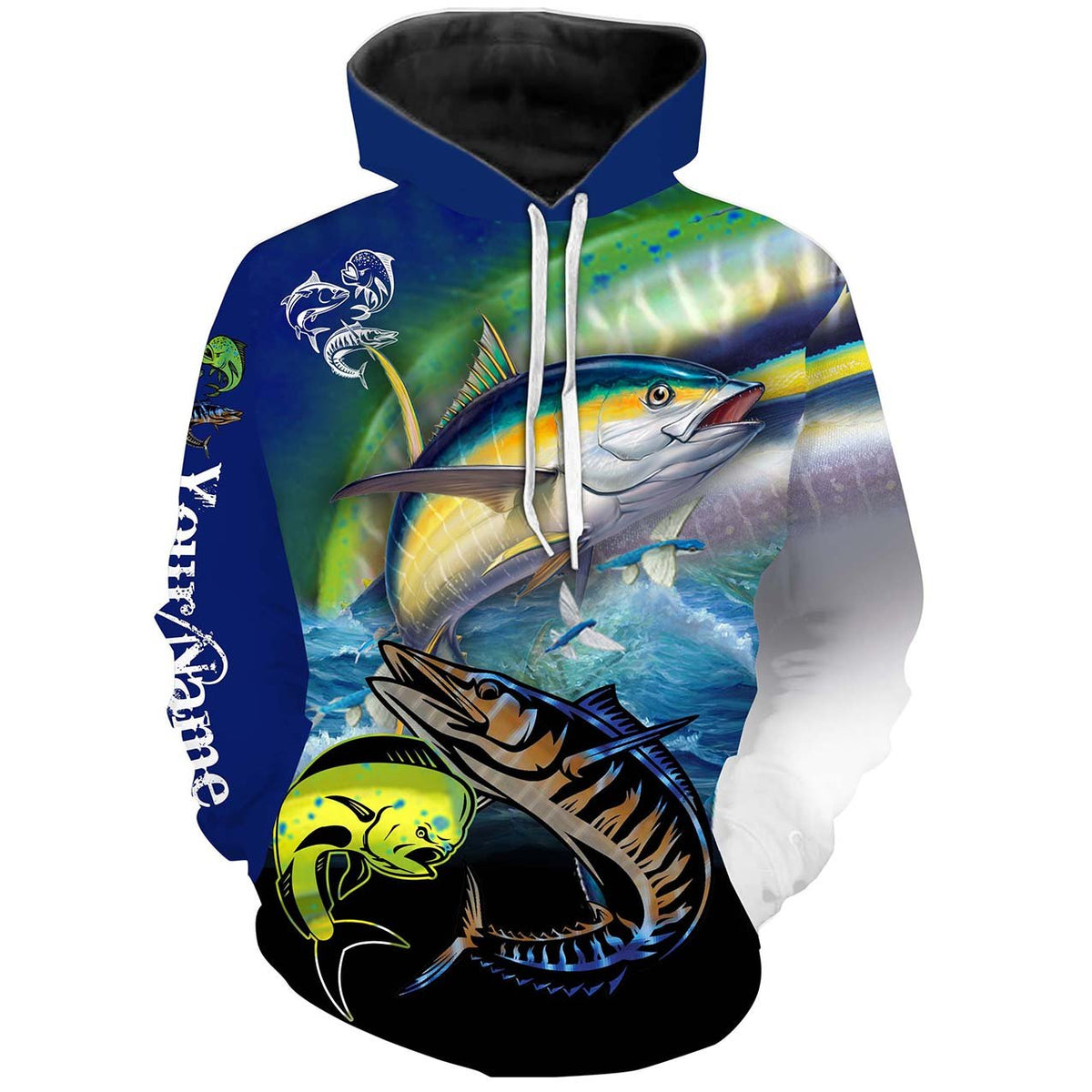 Blisscorners Mahi-mahi, Wahoo, Tuna Customize Name 3D Shirts