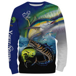Blisscorners Mahi-mahi, Wahoo, Tuna Customize Name 3D Hoodie