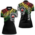Blisscorners Personalized Tribal pattern Mens Bowling Shirts Custom Bowling outfit for men Team bowling jersey