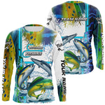 Blisscorners Mahi Mahi, Wahoo, Tuna slam fishing scales custom fishing team jerseys, Offshore fishing apparel LM0607