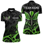Blisscorners Personalized Black Green Darts Arrow Wings Dart Shirts Custom Dart Jerseys Team Outfit