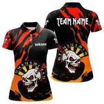 Blisscorners Funny Skull Dart Shirts For Men Custom Dart Team Jersey, Best Darts Outfit LM1625