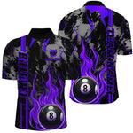 Blisscorners Personalized Flame 8 Ball Billiard Shirts Best Billiard Team Shirts, Pool Jerseys | Purrple
