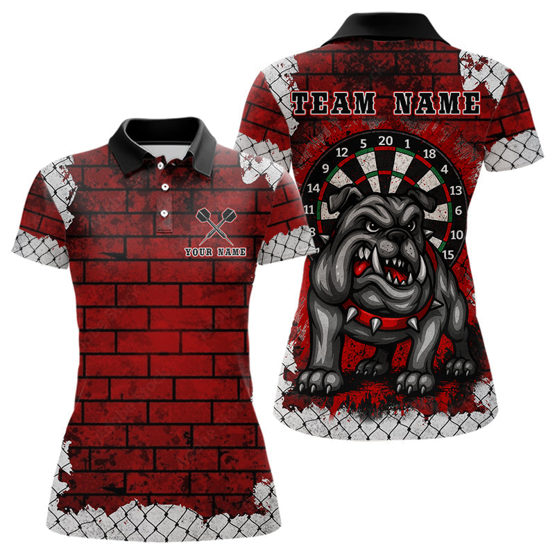 Blisscorners Brick-Wall Fierce Bulldog Men's Darts Team Shirt - Personalized Name For Players LM1506