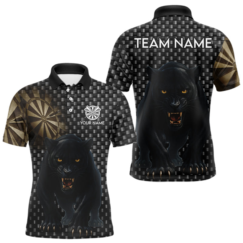 Blisscorners Dark Panther Brown Dartboard Darts Shirt For Men - Custom Dart Player Jersey LM2206