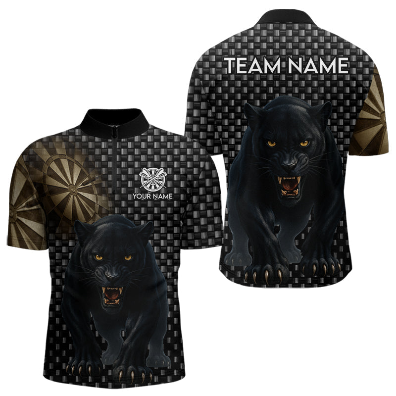 Blisscorners Dark Panther Brown Dartboard Darts Shirt For Men - Custom Dart Player Jersey LM2206