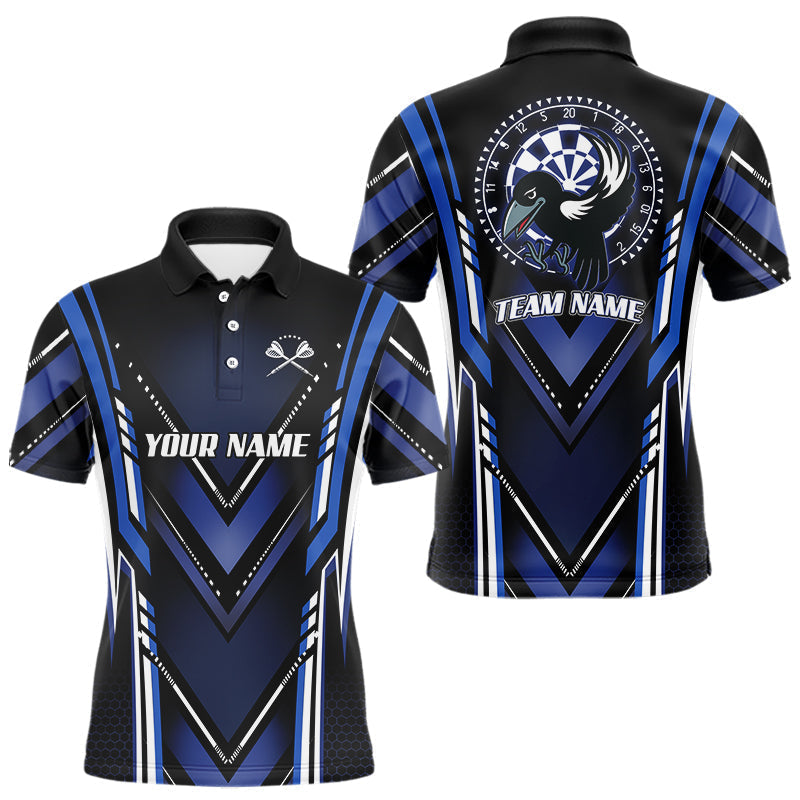 Blisscorners Navy Eagle Dartboard Modern Darts Shirt For Men - Custom Name For Darts Jersey MT2306