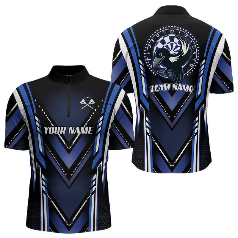 Blisscorners Navy Eagle Dartboard Modern Darts Shirt For Men - Custom Name For Darts Jersey MT2306