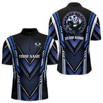 Blisscorners Navy Eagle Dartboard Modern Darts Shirt For Men - Custom Name For Darts Jersey MT2306