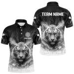 Blisscorners Men's Custom Darts Shirt With Pale Smoke Tiger Grunnge Pattern Dartboard
