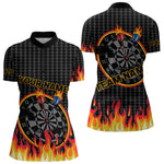 Blisscorners Fire Dart Arrows & Flaming Pattern Darts Shirt For Men - Customizable Name & Team