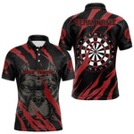 Blisscorners Darts Red Scratch Bulldog Dart Shirt Custom Dart Team Shirt For Men, Dart Jerseys