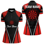 Blisscorners Darts Halftone Pattern Dartboard Custom Red Dart Shirt For Men, Dart Team Jerseys