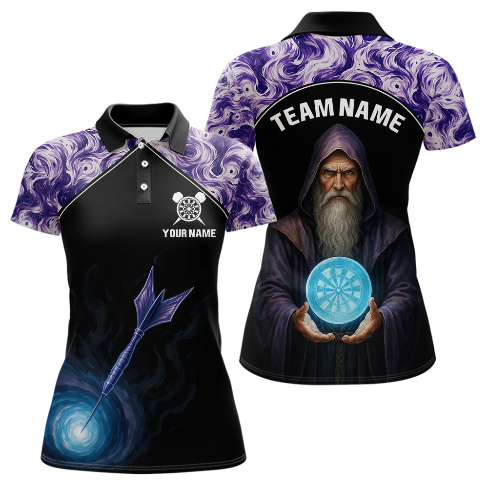 Blisscorners Mystic Sorcerer Dartboard Men's Magical Darts Shirt - Custom Name For Darts Jersey MT1706