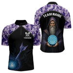Blisscorners Mystic Sorcerer Dartboard Men's Magical Darts Shirt - Custom Name For Darts Jersey MT1706