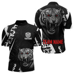 Blisscorners Dark Lion Dartboard Men's Darts Polo Shirt - Custom Name For PlayersLM1307