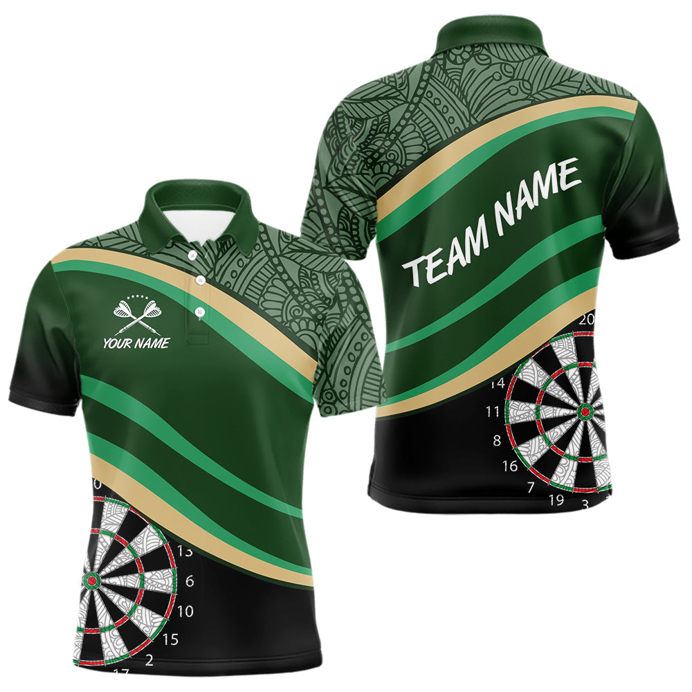 Blisscorners Leafy Whirl Dart Boards Darts Funny Shirt For Men - Custom Team & Player Name