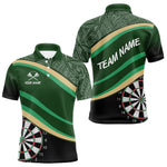 Blisscorners Leafy Whirl Dart Boards Darts Funny Shirt For Men - Custom Team & Player Name