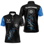 Blisscorners Darts Dart Arrow Scratches Effect Custom Dart Shirt For Men, Dart Team Jerseys