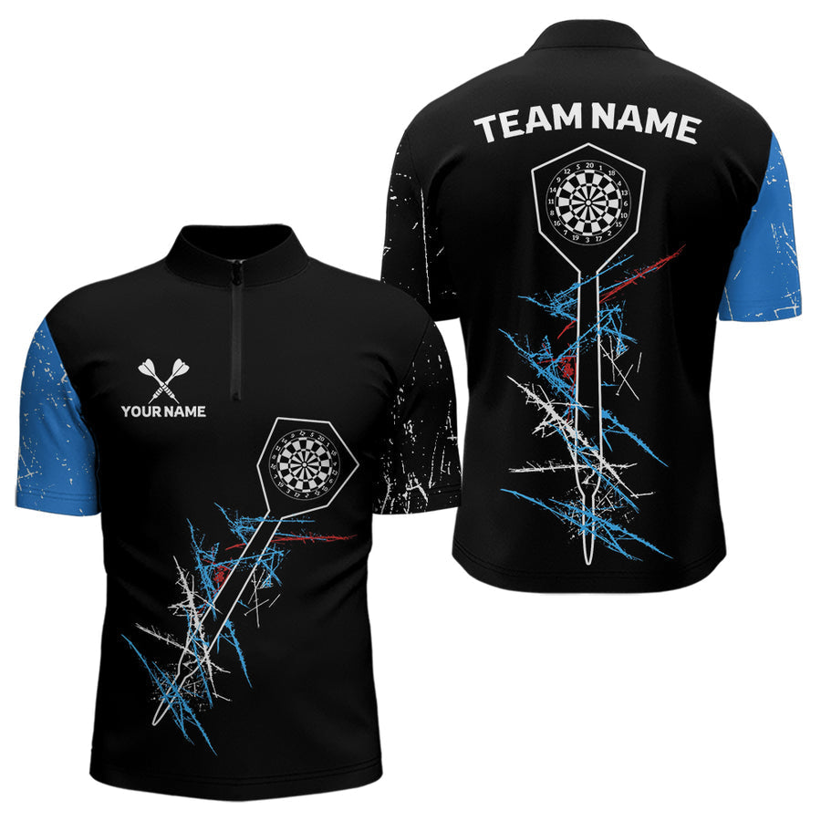 Blisscorners Darts Dart Arrow Scratches Effect Custom Dart Shirt For Men, Dart Team Jerseys