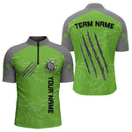Blisscorners Grey Scratches & White Thunders Men's Darts Shirt - Custom Name For Dart Players