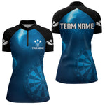 Blisscorners Galaxy-Themed Darts In Space Men's Darts Shirt - Custom Name For Dart Players