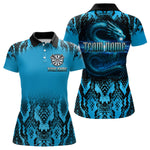 Blisscorners Lightning Navy Cobra & Snake-Skin Darts Shirt For Men - Custom Dart Player Jerse LM2206