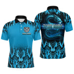 Blisscorners Lightning Navy Cobra & Snake-Skin Darts Shirt For Men - Custom Dart Player Jerse LM2206