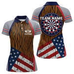 Blisscorners US Flag Dartboard Grunge Patriotic Darts Shirt For Men - Custom Dart Player Jersey LM2206