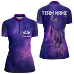 Blisscorners Galaxy Purple Dreamcatcher Butterfly Darts Shirt For Women - Custom Darts Jersey MT2306