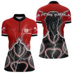 Blisscorners Lightning Dark Lion Dartboard Red Darts Shirt For Men - Custom Name For Players MT2306