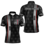 Blisscorners Custom Patriotic Faith Cross Dart Polo Shirts For Men, US Dart Team Jerseys MT707