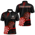 Blisscorners Three Red-Dartboard 3D Tribals Dart Shirt For Men - Custom Name & Team Jersey LM3006