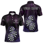 Maxxcorners Triple Dartboards Custom Grunge Darts Team Shirt For Men | Opt3 - Blue Purple MT0307