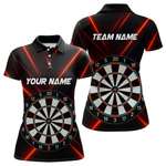 Blisscorners Men's Personalized Darts Shirt With Red Laser Streaks And Dual Dartboards