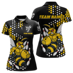 Blisscorners Custom Funny Bee Bowling Team Shirt Bowling Jersey for Men Bowling Outfit Gifts MT1607