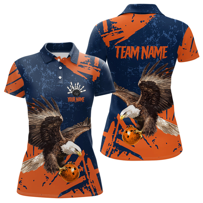 Blisscorners Custom Eagle Bowling Shirts Bowling Jersey for Men Women and Team Personalized