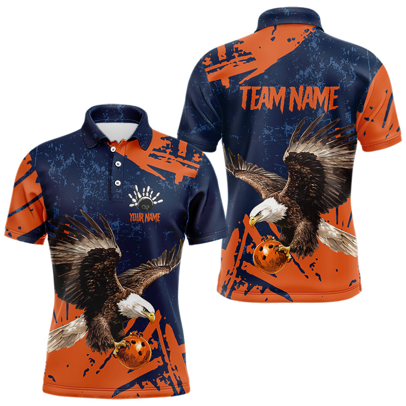 Blisscorners Custom Eagle Bowling Shirts Bowling Jersey for Men Women and Team Personalized
