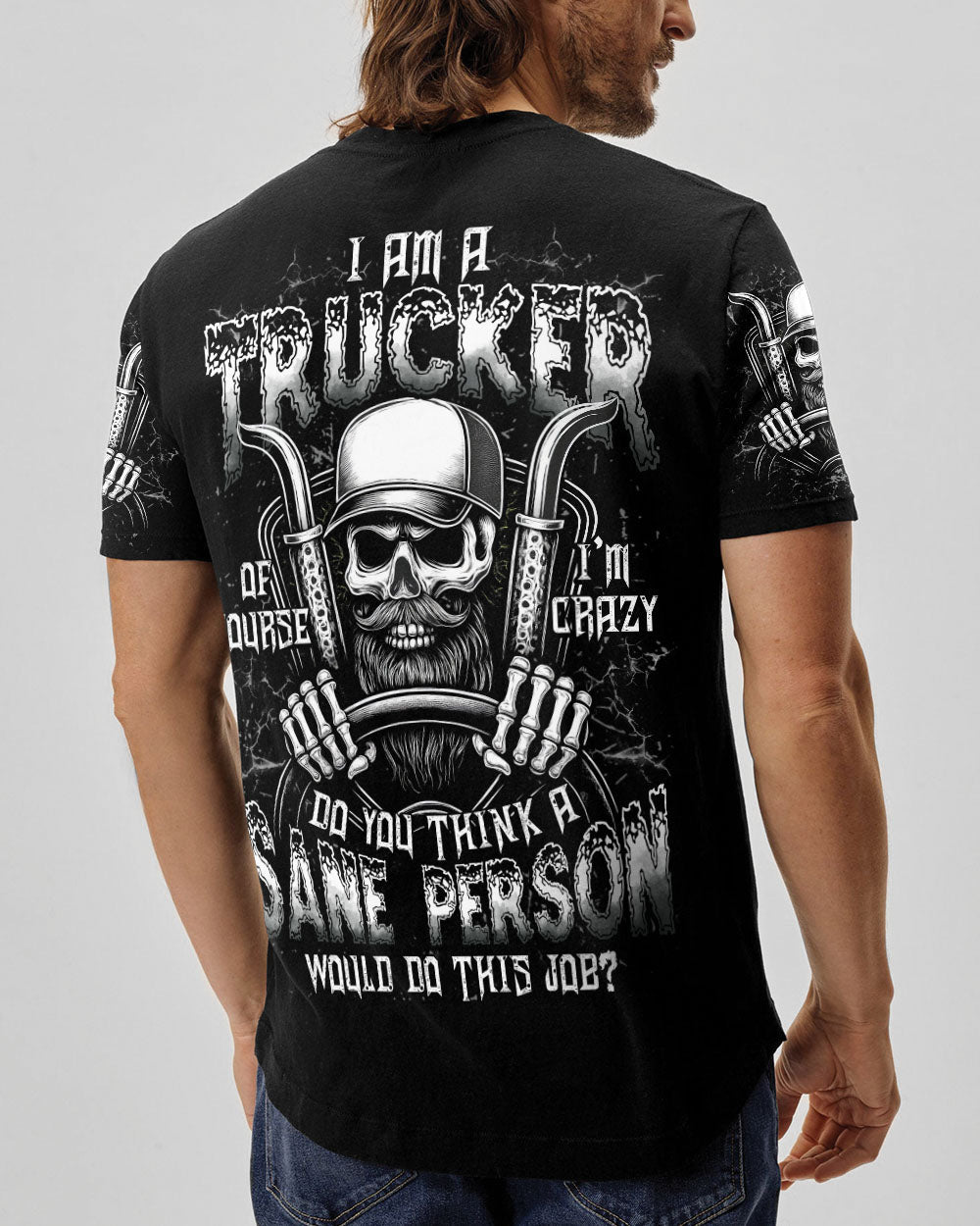 BLISSCORNERS MECHANIC WARNING FLYING TOOLS REAPER SKULL ALL OVER PRINT