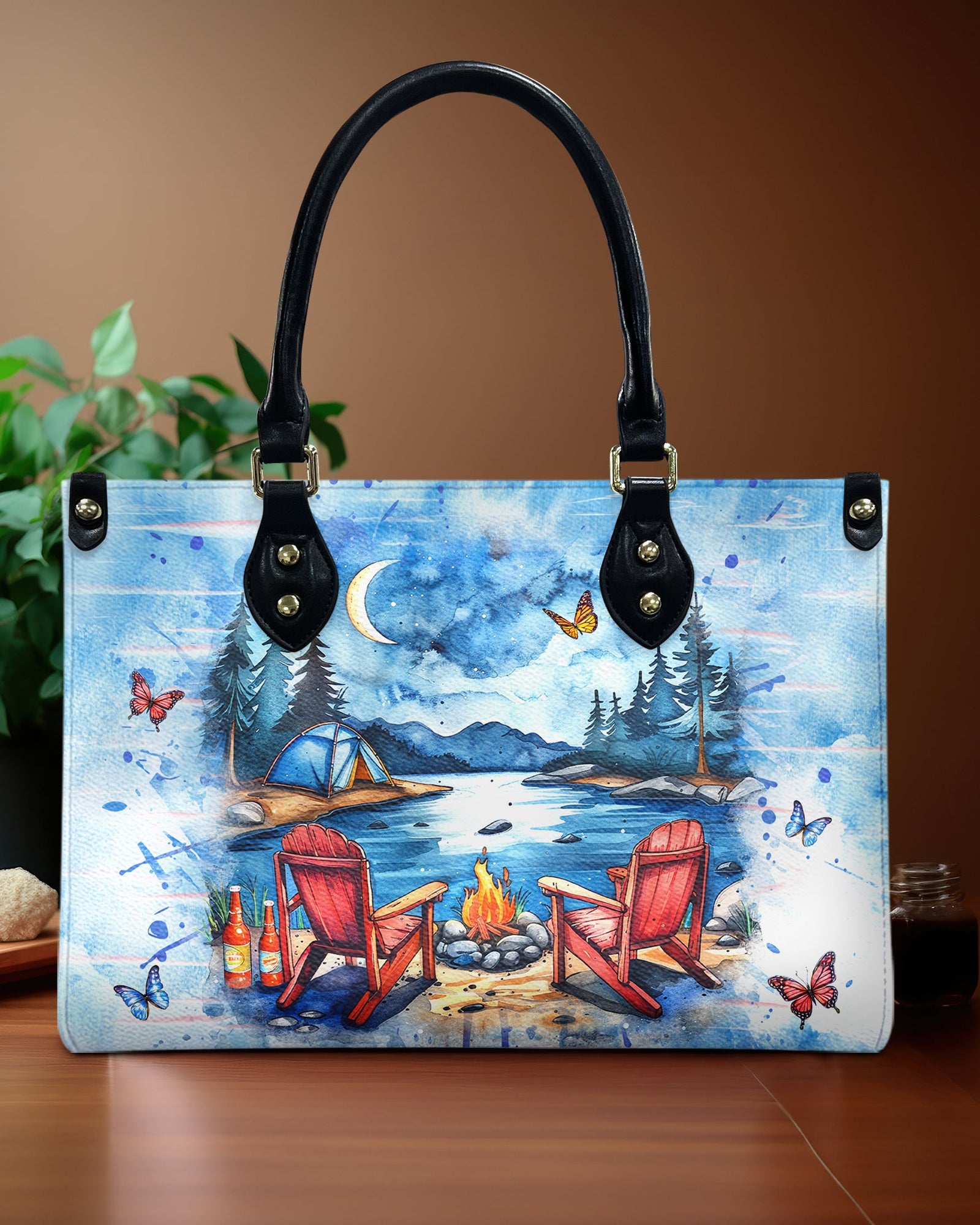 BLISSCORNERS CAMPFIRE LEATHER HANDBAG